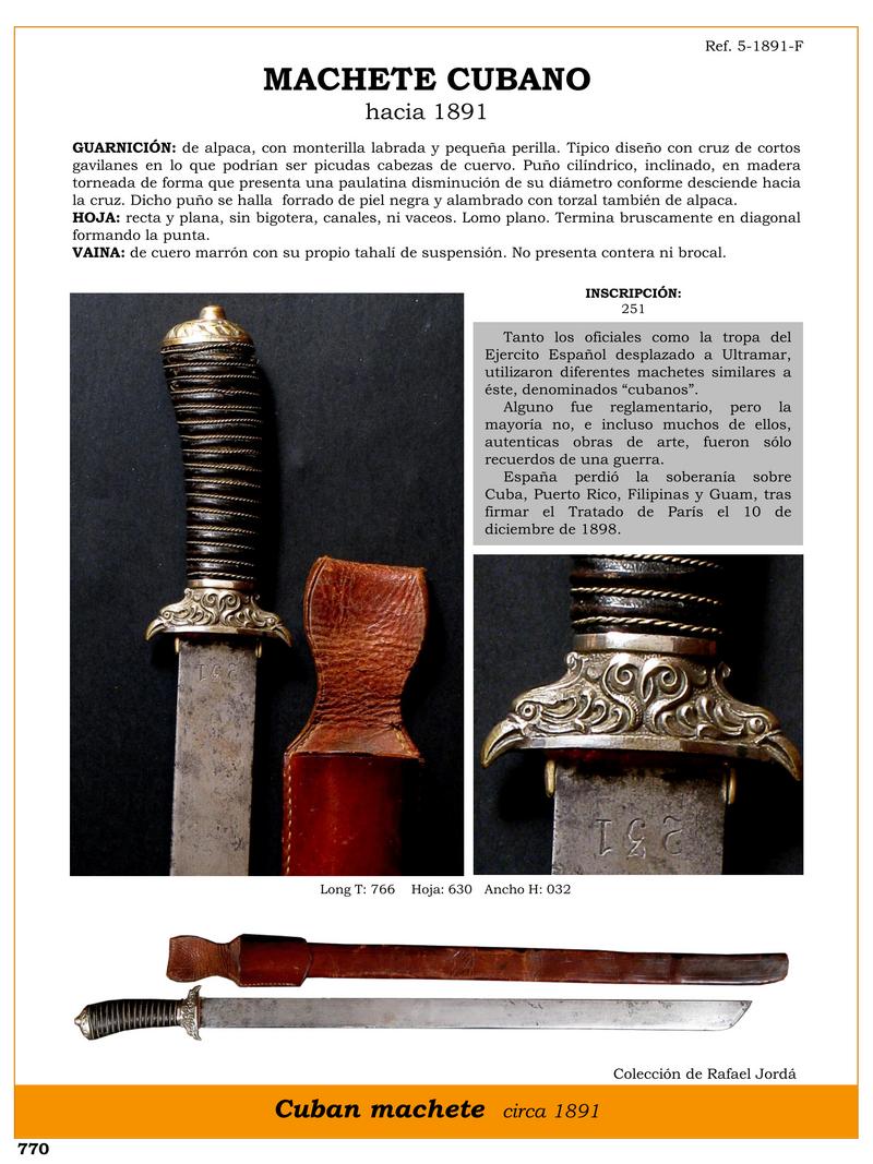 machete cubano jpg 1753268963 1753269553 - Découvrez le Fascinant Machete Cubain de 1891