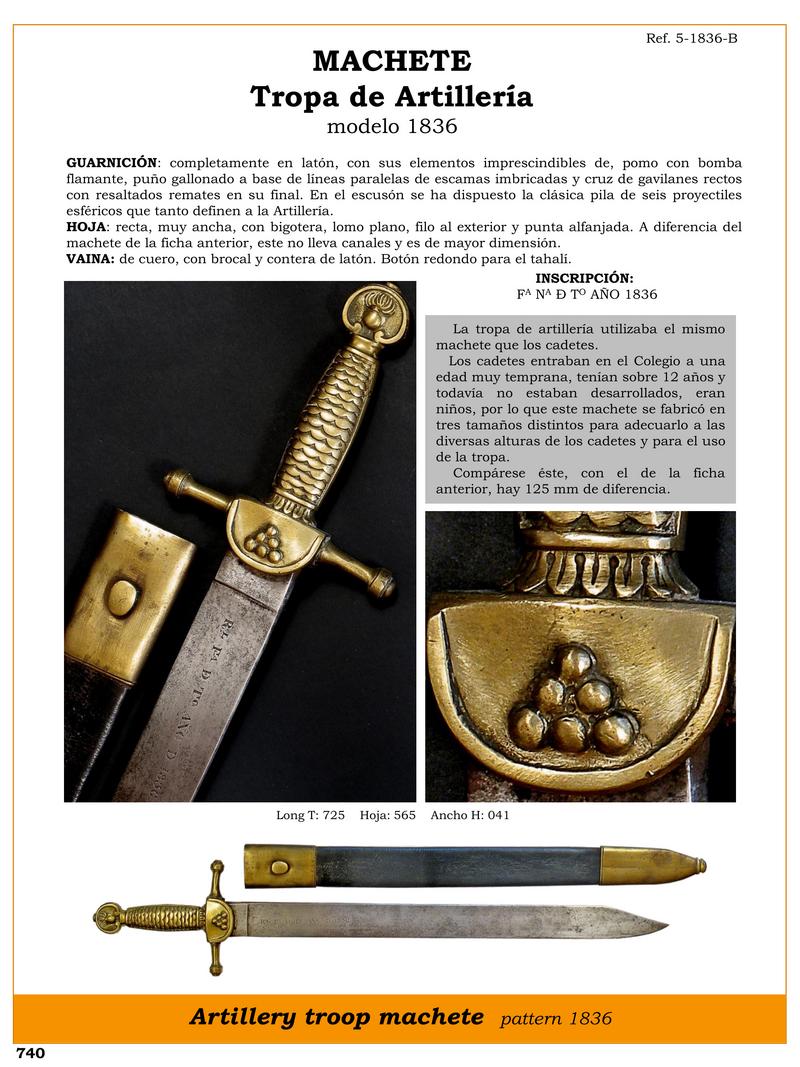 machete tropa de artillera modelo 1836 jpg 1752620967 1752621558 - Machette d'artillerie modèle 1836 : histoire et caractéristiques