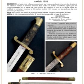 machete tropa de infantera ejrcito espaol en cuba modelo 1891 jpg 1753160967 1753161541 275x275 - Machete Artillerie 1907 : Design Iconique et Polyvalent