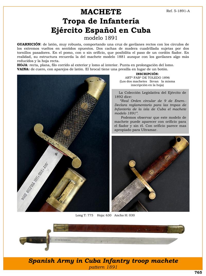machete tropa de infantera ejrcito espaol en cuba modelo 1891 jpg 1753160967 1753161541 - Machette Modèle 1891 : L'icône de l'Armée espagnole à Cuba