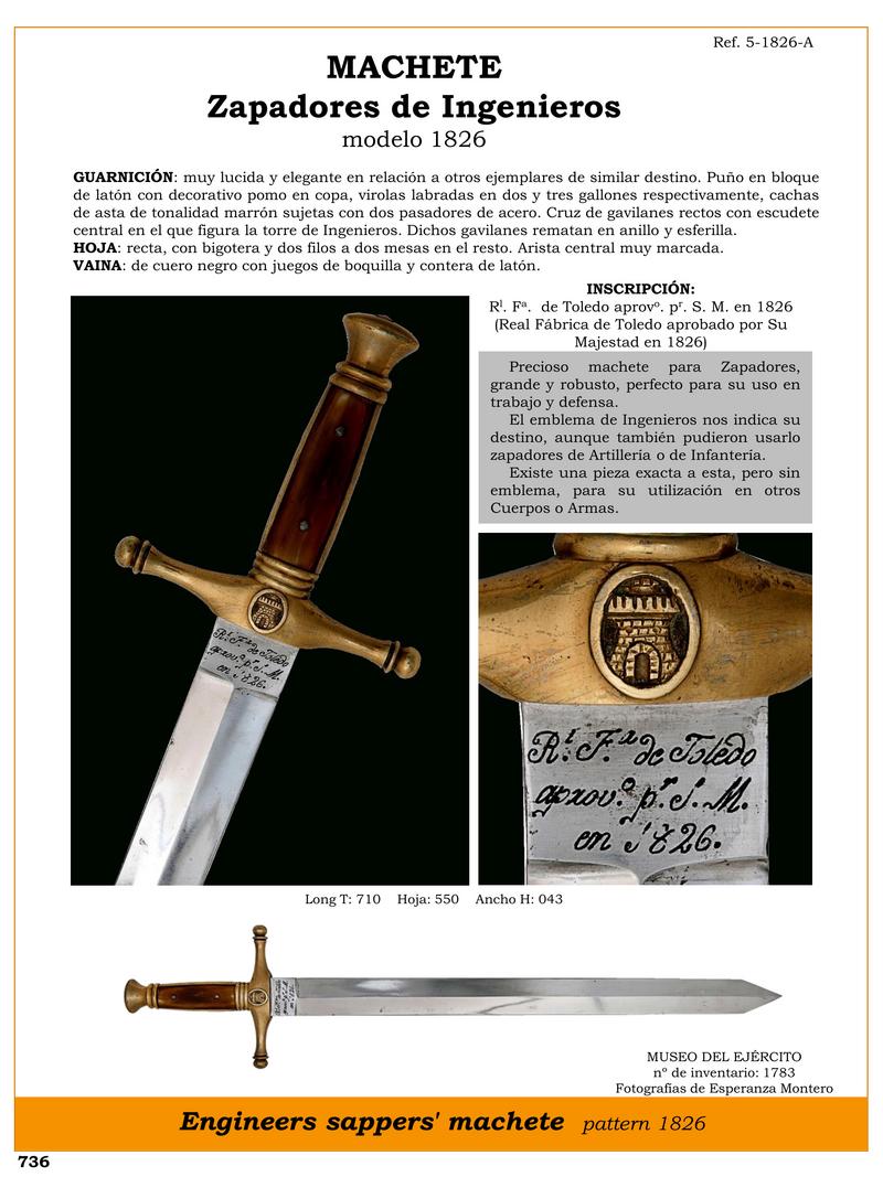 machete zapadores de ingenieros modelo 1826 jpg 1752534569 1752535147 - Machette 1826 : L'Élégance des Sapeurs-Ingénieurs