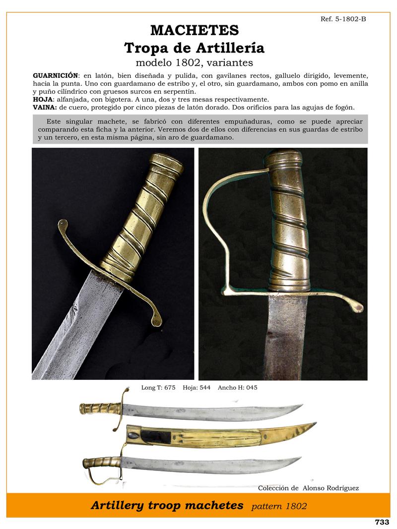machetes jpg 1752469769 1752470472 - Machettes d'artillerie 1802 : design unique et variétés