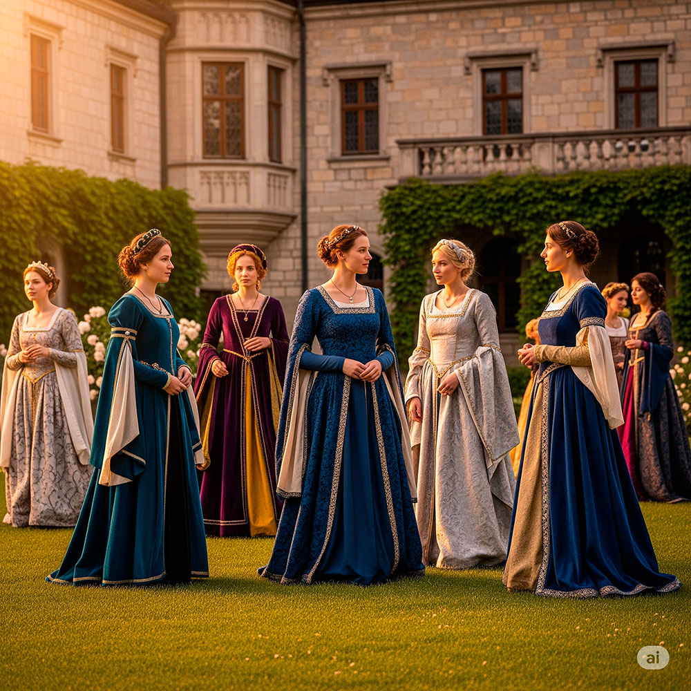 robes medievales pour femmes un voyage a travers lelegance et le statut au moyen age - Robes Médiévales pour Femmes : Un Voyage à travers l'Élégance et le Statut au Moyen Âge