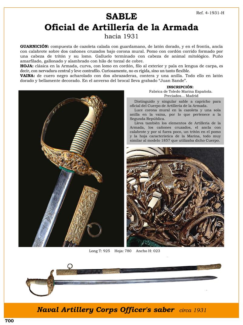 sable jpg 1751800170 1751800435 - Sabre d'artillerie marine : élégance et tradition