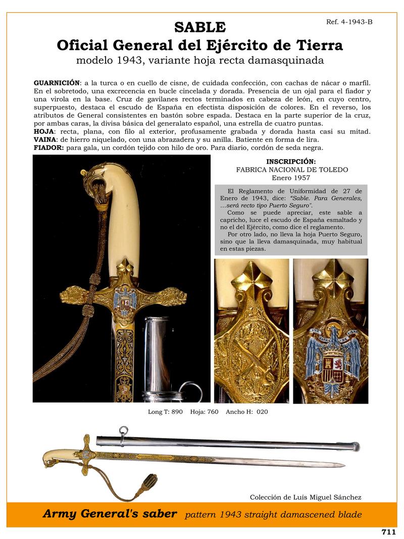 sable jpg 1752037764 1752038030 - Sabre Militaire 1943 : Design Unique et Élégance Espagnole