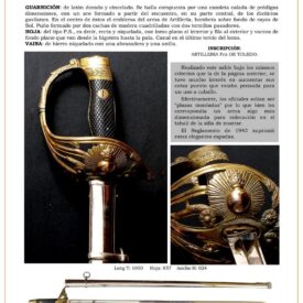 sable oficial de artillera a caballo jpg 1751886565 1751886824 275x275 - Couteau-Baïonnette Cetme 1964 : Conception et Fonctionnalité Uniques