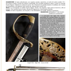 sable oficial de intendencia modelo 1911 variante 1926 con hoja rectta jpg 1751540971 1751541239 275x275 - Sabre Militaire Général 1908 : Design Élégant et Fonctionnel