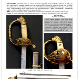 sable oficial de sanidad militar modelo 1886 variante 1926 con hoja recta jpg 1751627365 1751627753 275x275 - Sable Officiel des Ingénieurs : Histoire et Spécifications