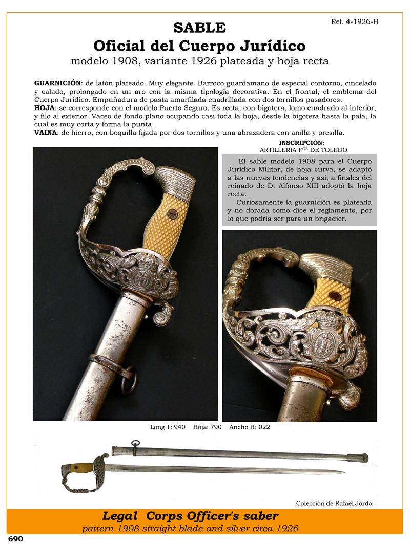 sable oficial del cuerpo jurdico modelo 1908 variante 1926 plateada y hoja recta jpg 1751584167 1751584422 - Sabre Légal Militaire 1908 : Élégance et Tradition en Argent