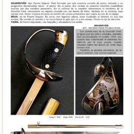 sable suboficial del cuerpo de la guardia civil modelo 1943 tipo puerto seguro jpg 1752159576 1752159654 275x275 - Sabre Modèle 1943 : L’épée idéale pour les troupes de cavalerie