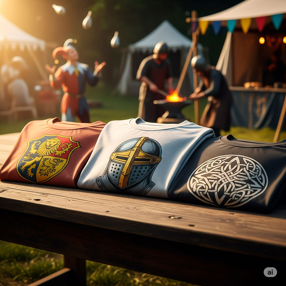 t shirts medievaux un voyage dans le passe avec style et confort - T-shirts Médiévaux : Un Voyage dans le Passé avec Style et Confort