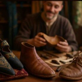 chaussures medievales un voyage dans le temps a travers styles materiaux et signification sociale 275x275 - Robes Médiévales pour Femmes : Un Voyage à travers l'Élégance et le Statut au Moyen Âge