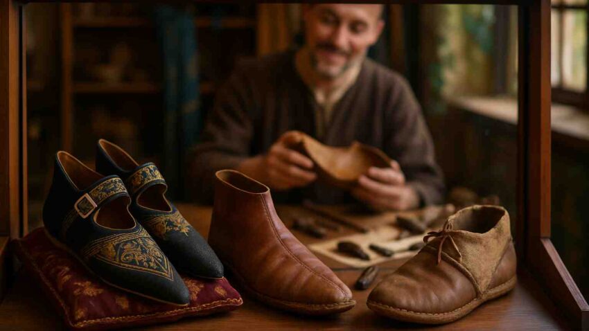 chaussures medievales un voyage dans le temps a travers styles materiaux et signification sociale - Chaussures médiévales : un voyage dans le temps à travers styles, matériaux et signification sociale