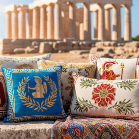 coussins grecs et spartiates un voyage au coeur de lantiquite 275x275 - Épées templières : histoire, conception et symbologie de l'épée du Temple