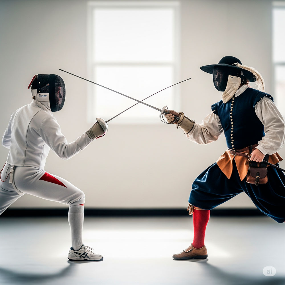 escrime sportive vs escrime historique guide pour comprendre leurs differences - Escrime Sportive vs. Escrime Historique : Guide pour Comprendre leurs Différences