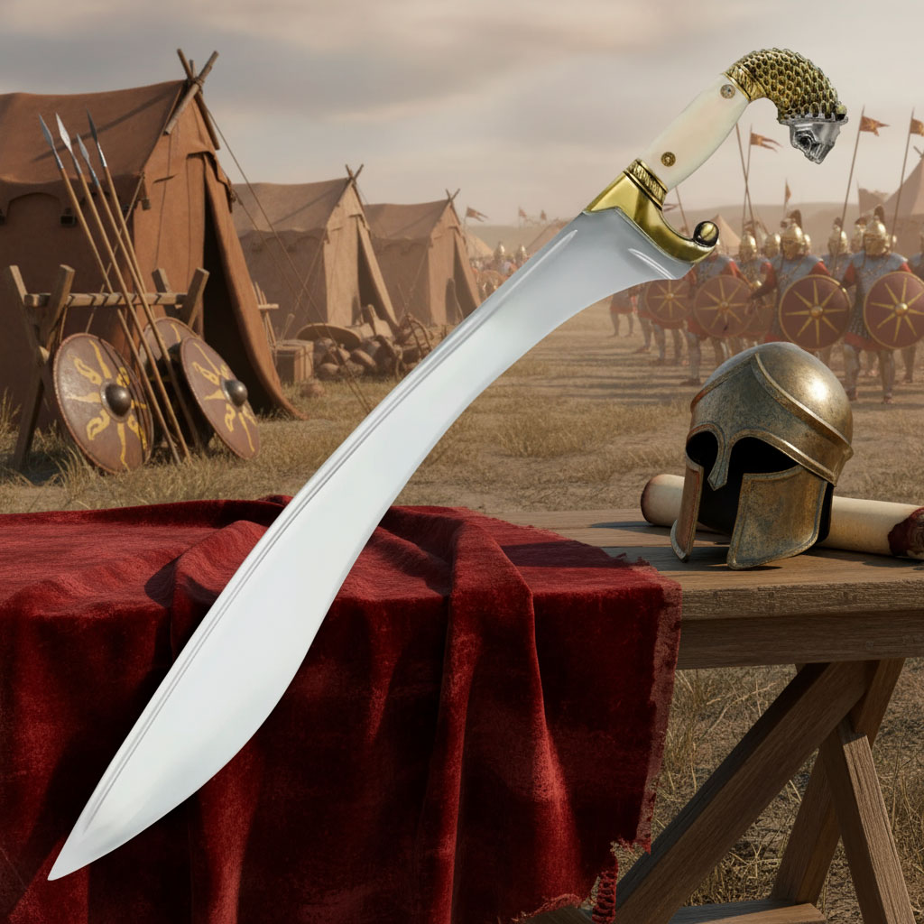 falcata alexandre le grand et lepee courbe qui a forge des legendes - Falcata, Alexandre le Grand et l'épée courbe qui a forgé des légendes