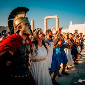 fetes grecques et spartiates tradition mythologie et celebration dans le monde antique et moderne 275x275 - Casques corinthiens : le heaume qui a forgé l'image du guerrier grec