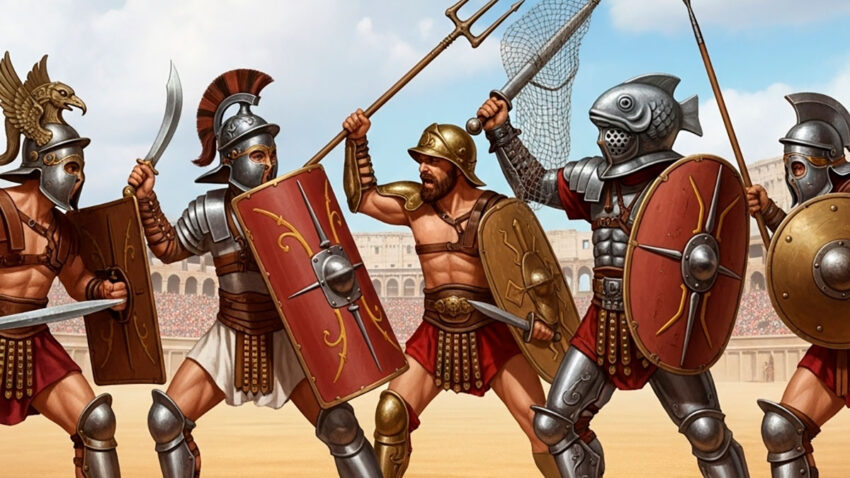 types de gladiateurs romains armes tactiques et lhistoire derriere larene - Types de gladiateurs romains : armes, tactiques et l'histoire derrière l'arène