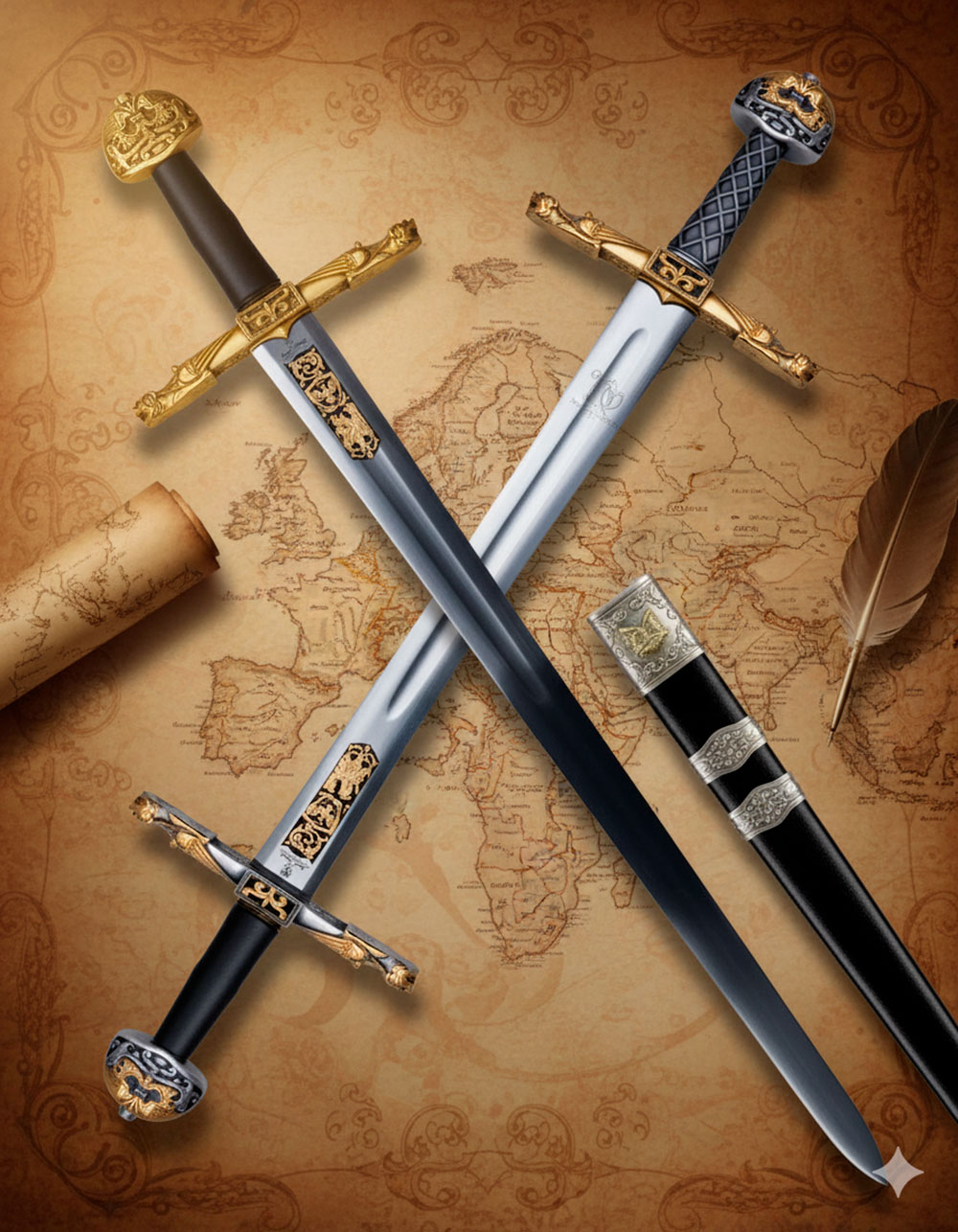 epees de charlemagne joyeuse durandarte et la forge dune legende - Épées de Charlemagne : Joyeuse, Durandarte et la forge d'une légende