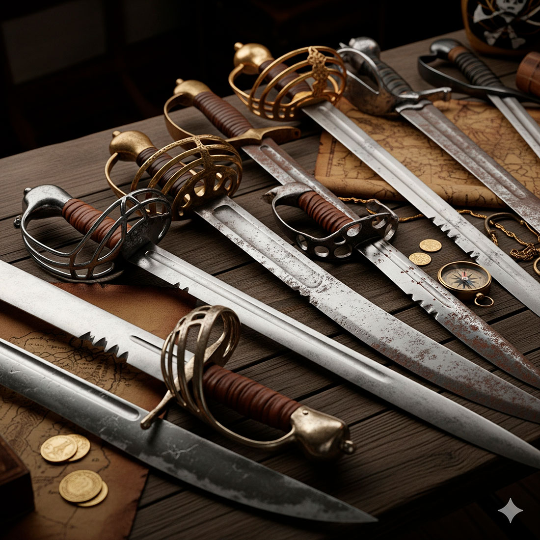 epees de pirates histoire types utilisation et comment choisir une replique authentique - Épées de pirates : histoire, types, utilisation et comment choisir une réplique authentique