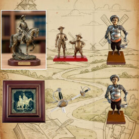 figures decoratives de don quichotte et sancho panza histoire design et comment les integrer dans votre espace 275x275 - Décoration avec panoplies : comment intégrer boucliers et épées dans des intérieurs modernes et intemporels