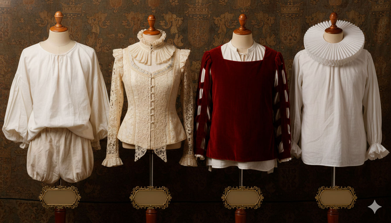 chemises de la renaissance du sous vetement au symbole de statut et de style - Chemises de la Renaissance : du sous-vêtement au symbole de statut et de style