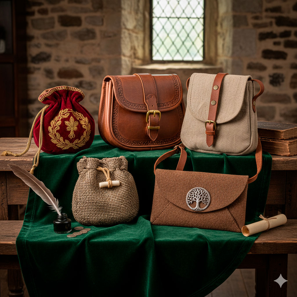 cinq sacs medievaux incontournables pour tout reconstituteur histoire et style - Cinq sacs médiévaux incontournables pour tout reconstituteur : Histoire et Style