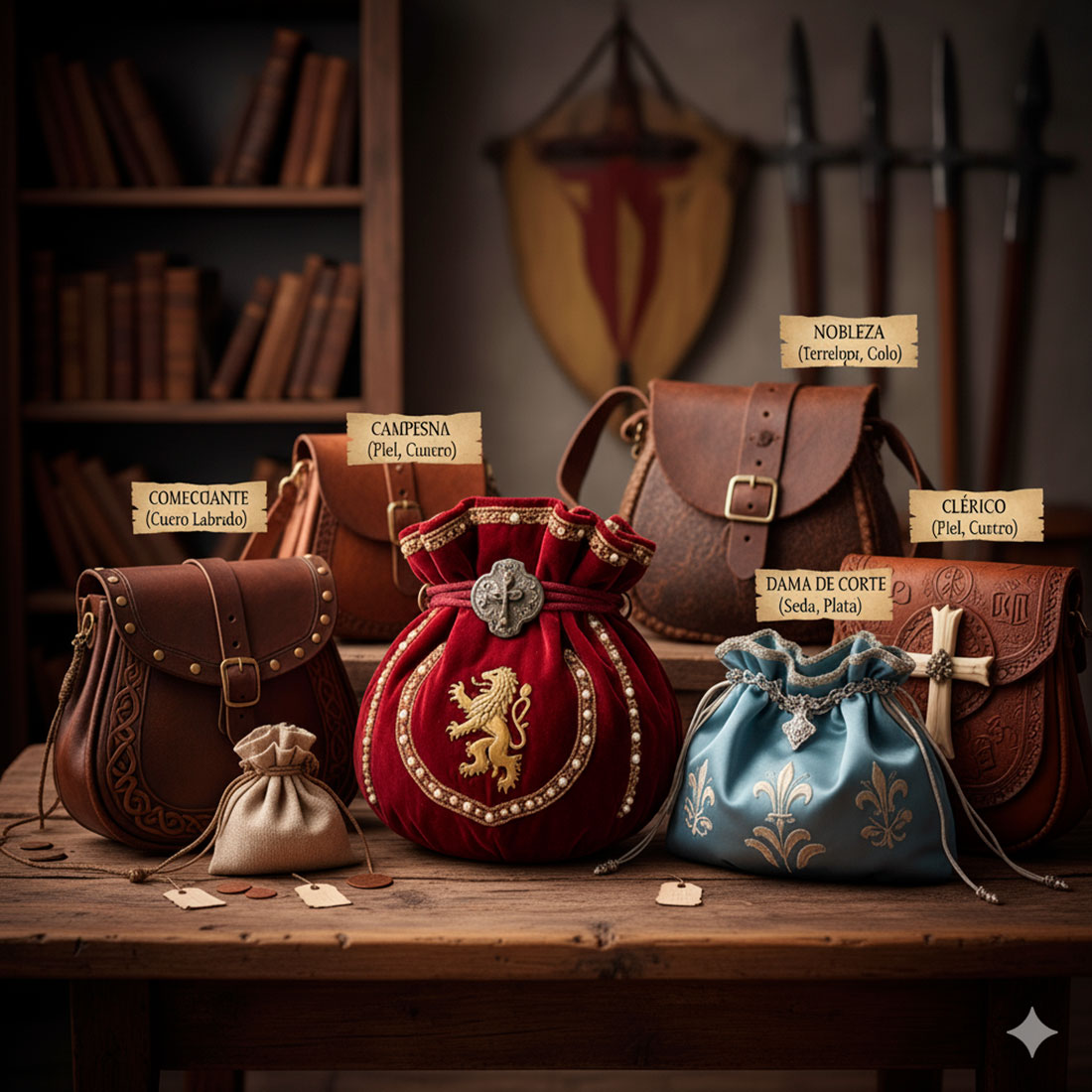 comment choisir votre sac medieval guide par materiaux et statut social - Comment choisir votre sac médiéval : Guide par matériaux et statut social