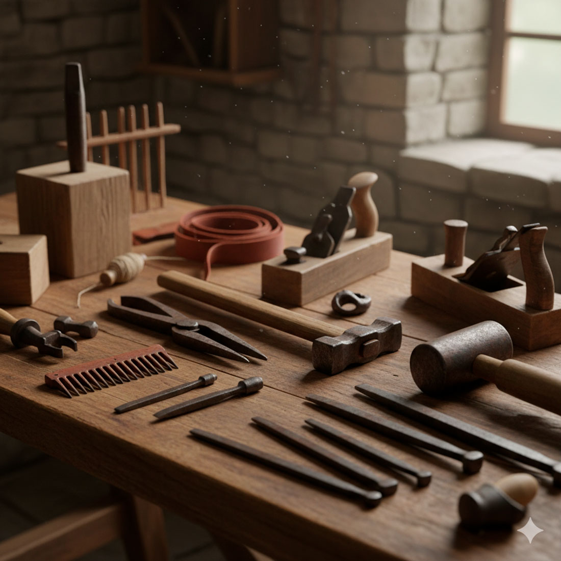 outils des artisans medievaux forge menuiserie et techniques qui ont forge le moyen age - Outils des artisans médiévaux : forge, menuiserie et techniques qui ont forgé le Moyen Âge