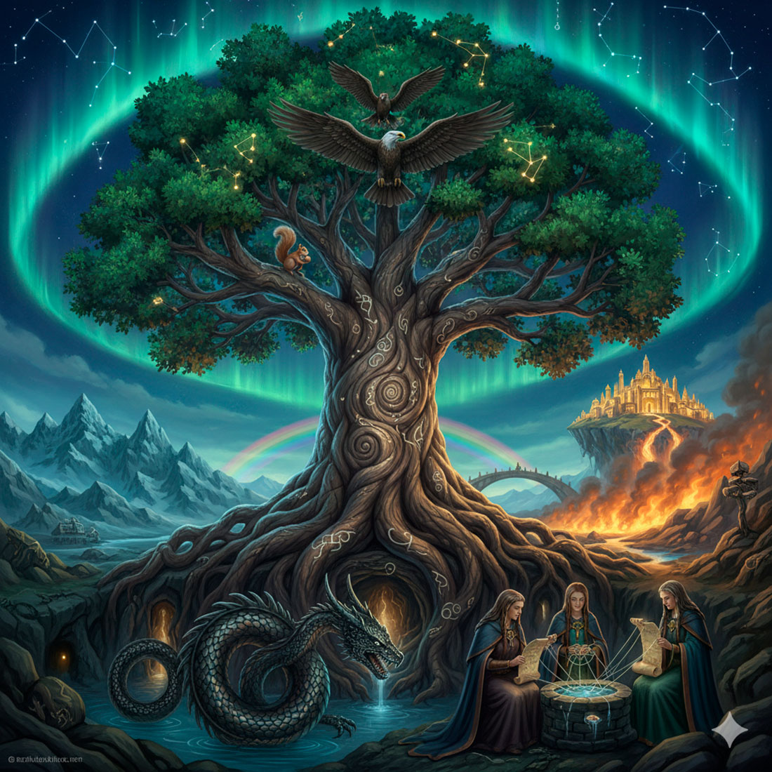 pendentifs vikings et lyggdrasil un voyage cosmique au coeur de la mythologie nordique - Pendentifs Vikings et l'Yggdrasil : Un Voyage Cosmique au Cœur de la Mythologie Nordique