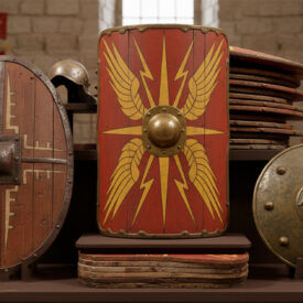 scutum romain lame bouclier des legions 275x275 - Lorica Segmentata : L'Armure Iconique de la Légion Romaine Dévoilée