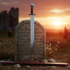 forger une legende la signification historique de lepee de godefroy ier 275x275 - Casques templiers et casques crois&eacute;s : guide historique, types, r&eacute;pliques et utilisation en reconstitution