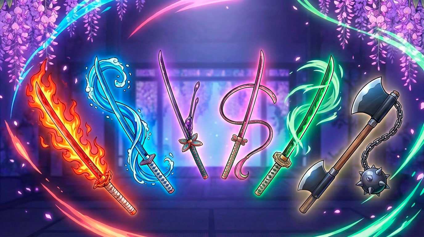 katanas des piliers demon slayer couleurs et capacites uniques - Katanas des Piliers Demon Slayer : Couleurs et capacités uniques