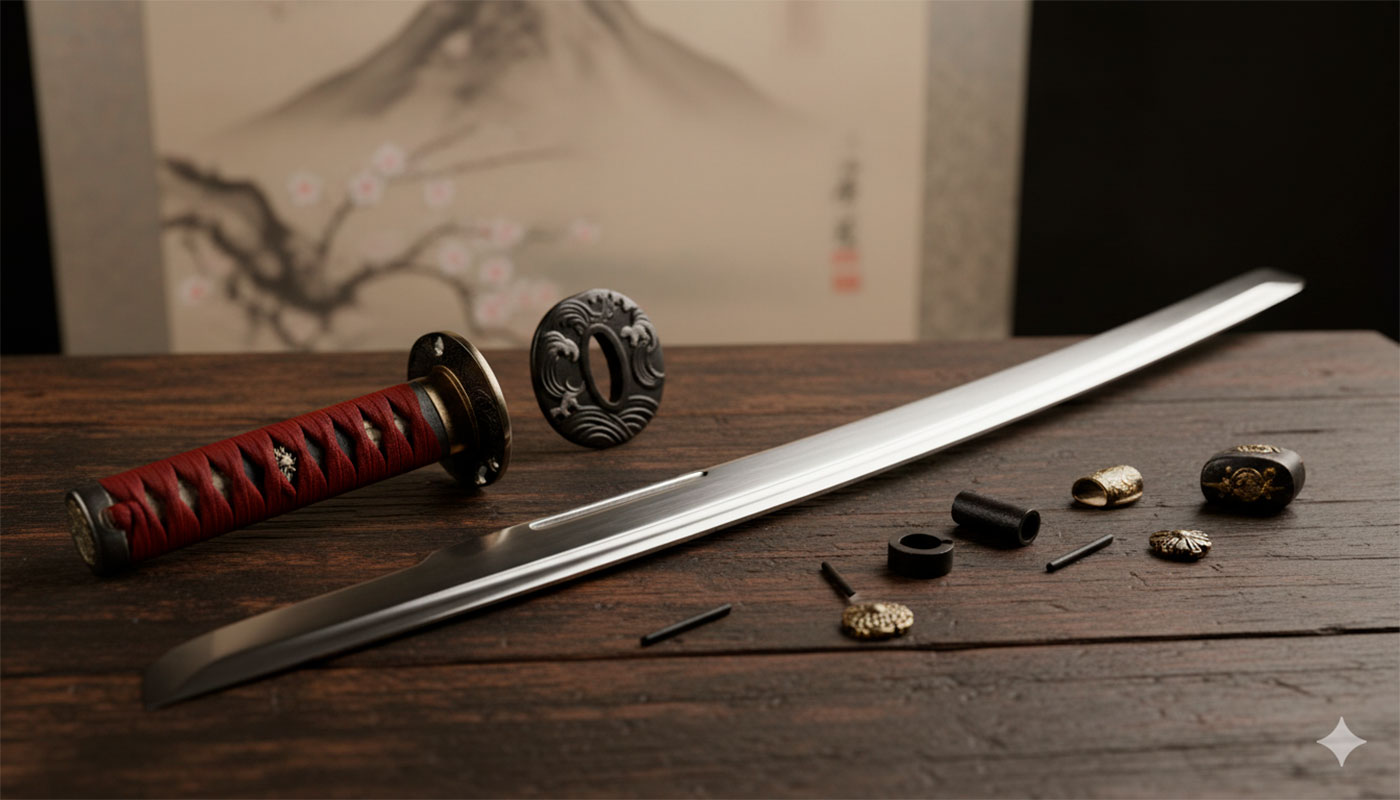parties du katana guide complet pour comprendre chaque element de lepee samourai - Parties du katana : guide complet pour comprendre chaque élément de l'épée samouraï